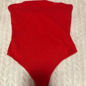 Red bodysuit